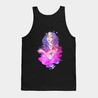 Celestial Anime Galactic Princess Manga Girl Goth Tank Top